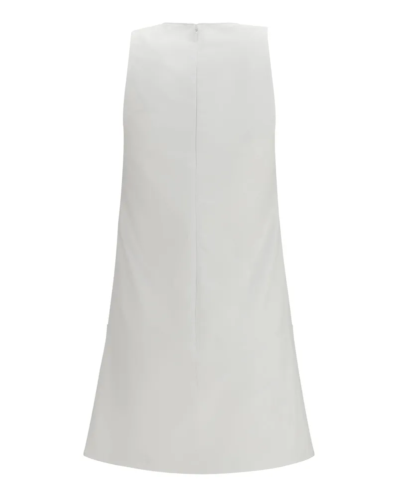 Courrèges Women's Halter Neckline Short Dress Blanc Cotton White