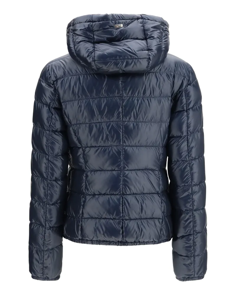 Herno Women's Down Jacket Giada Navy Blue Outer Polyamide Puffer Navy