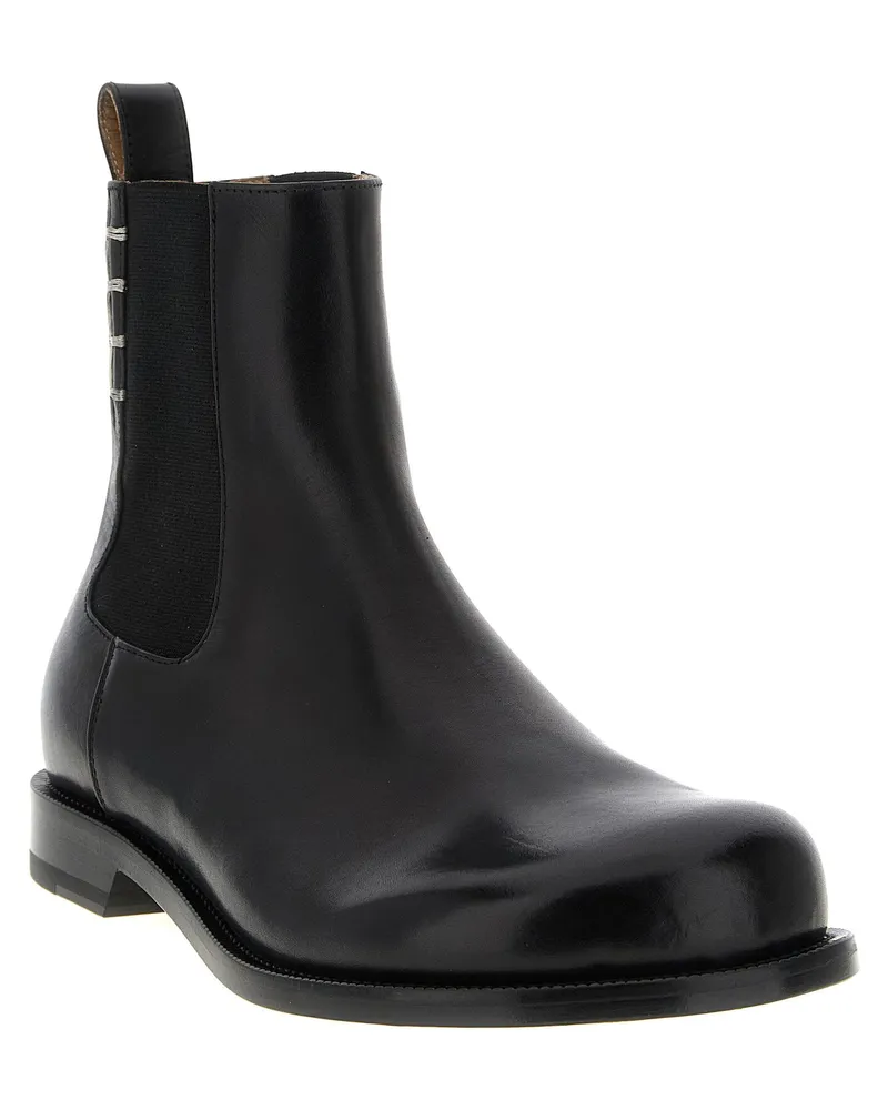 J.W.Anderson Leather Chelsea Loafer Chelsea Boot — Black Black
