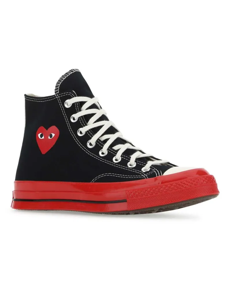 Comme des Garçons Unisex Black Canvas Comme Des Garã§ons X Converse Sneakers Black