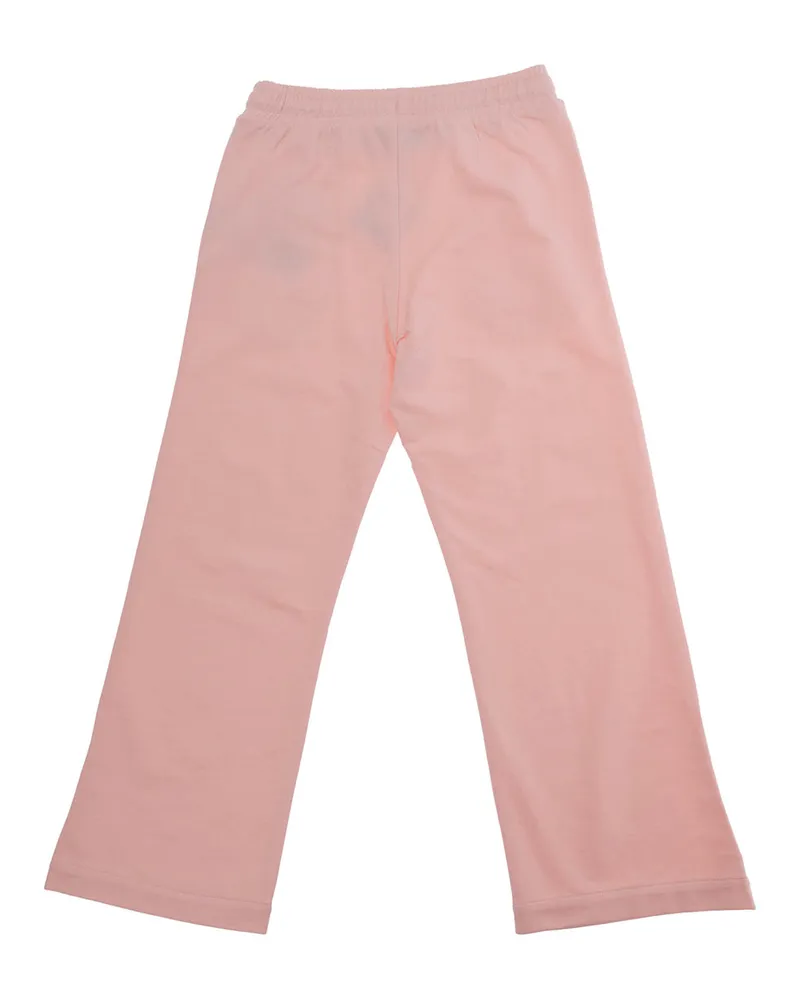 Moschino Girls Trousers Pink Cotton Pink
