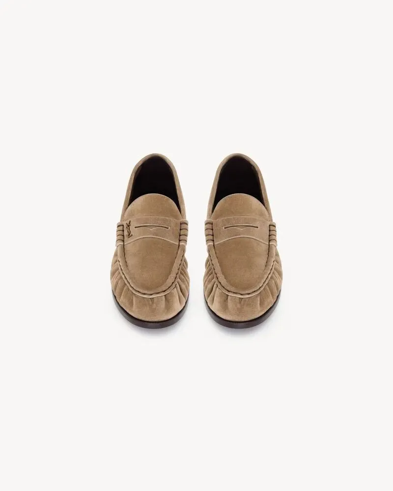 Saint Laurent H26 Loafers — Beige Beige