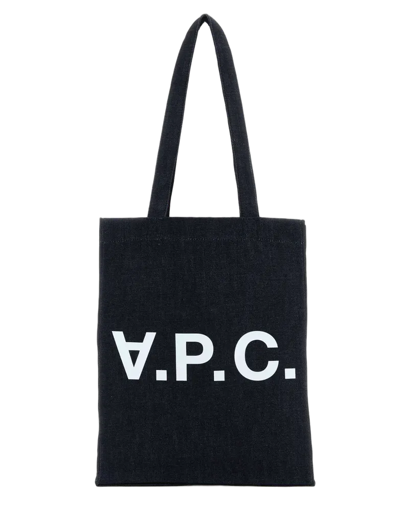 A.P.C. Indigo Exterior: Cotton Borse A Mano Bag Black