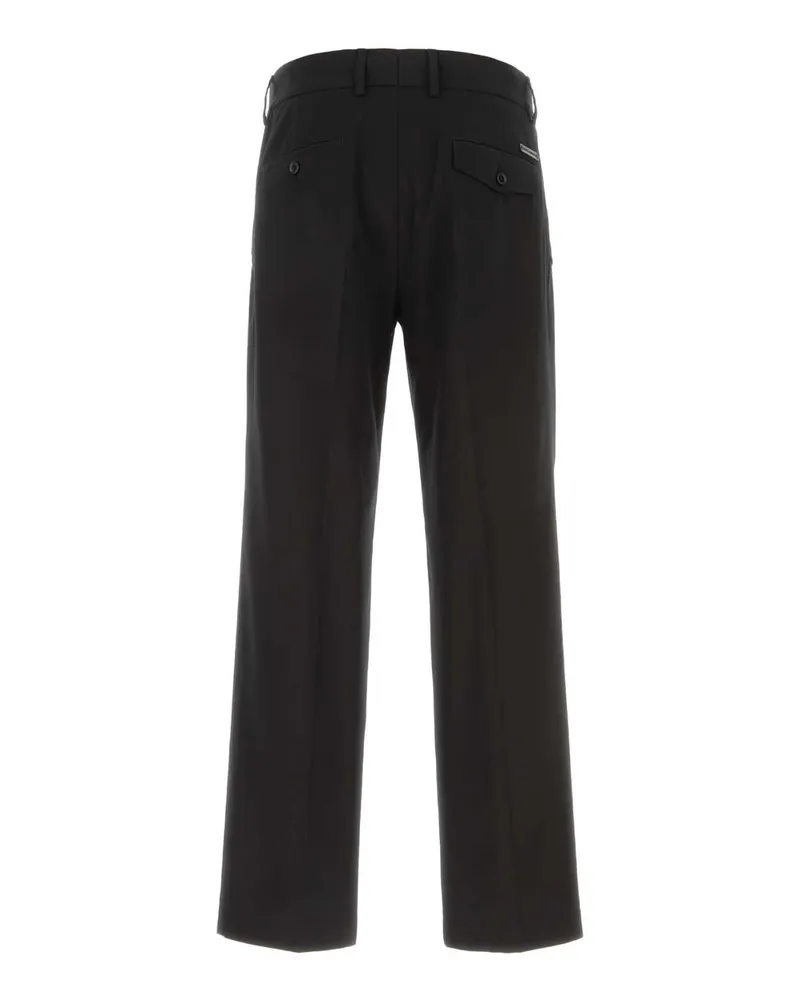 Dolce & Gabbana Men's Black Stretch Cotton Pant Nero Exterior: Elastane Pantaloni Black