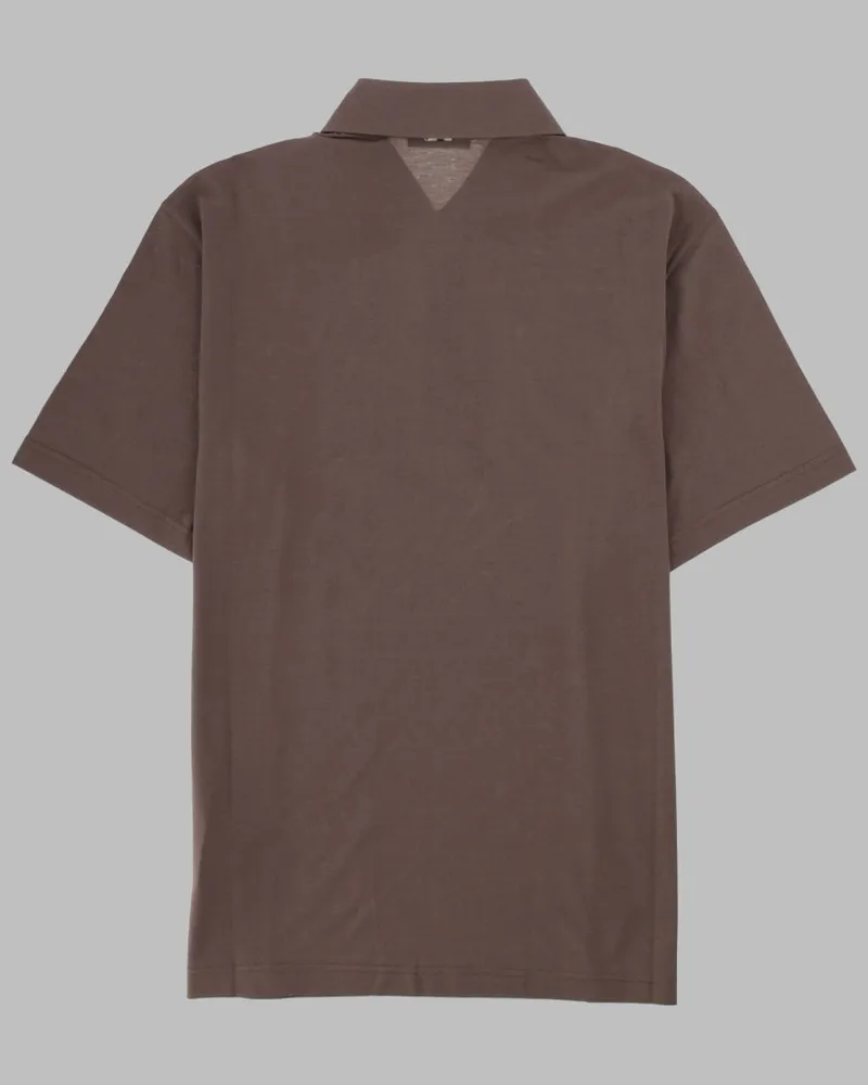 Herno Cotton Polo Shirt — Brown Brown