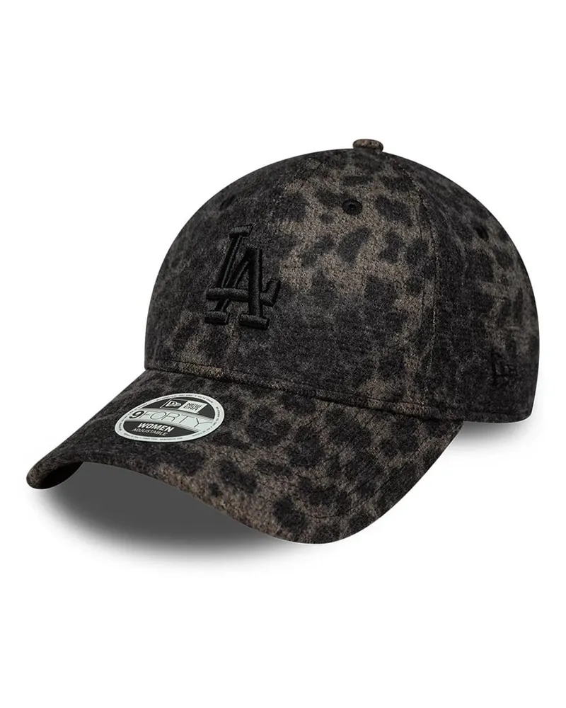 New Era 60915728 Leopard-Print Baseball Cap — Black Black