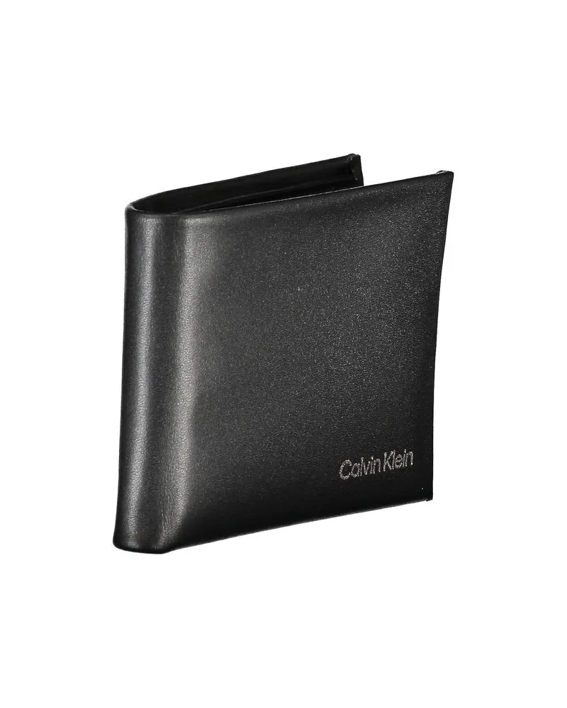 Calvin Klein Polyurethane Wallet — Black Black