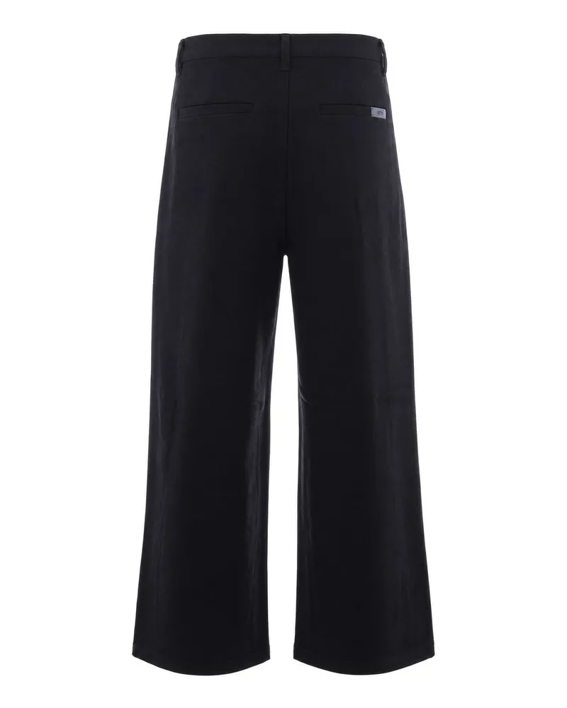 Arte Antwerp Pleated Wool-Viscose Trousers — Black Black