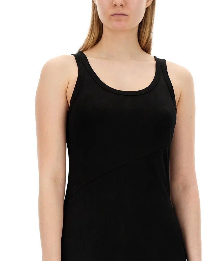 Helmut Lang Jersey Viscose Camisole Dress — Black Black