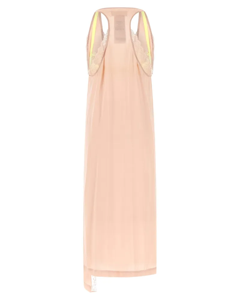 Maison Margiela Silk Lace Slip Dress — Pink Pink