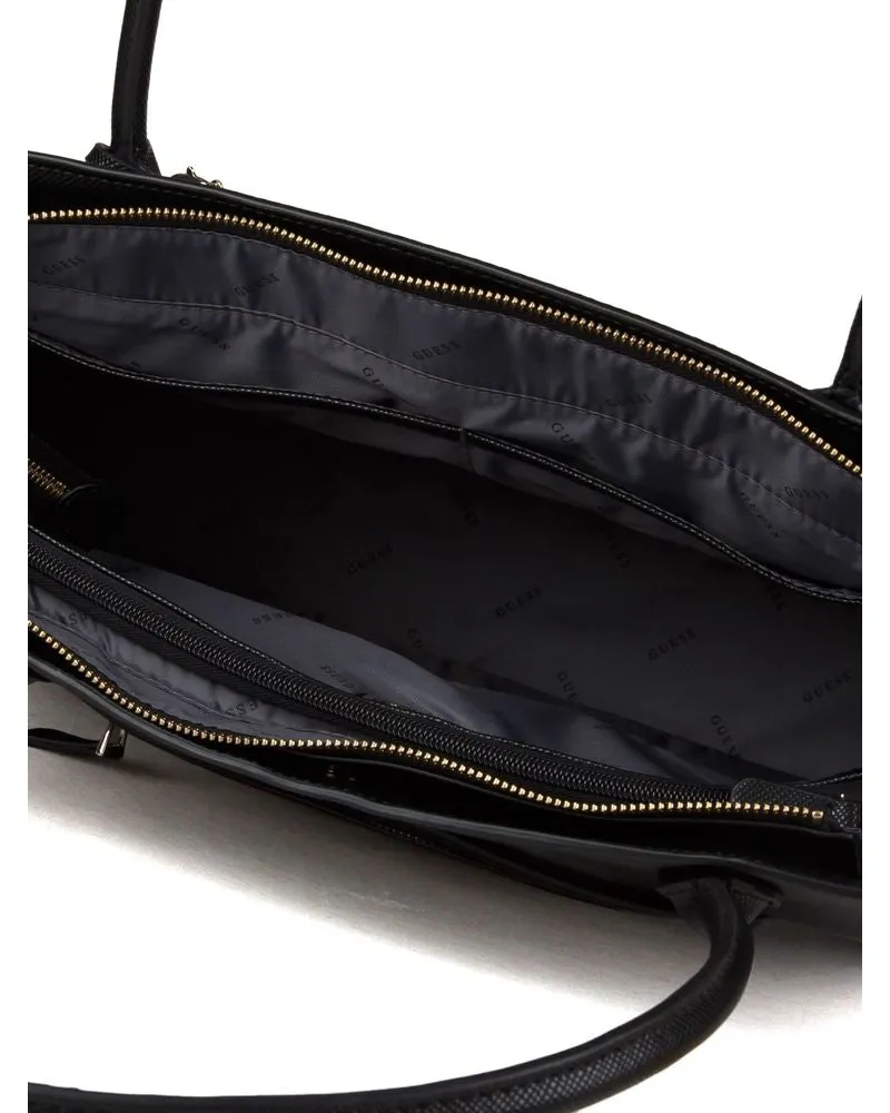 Guess Women's Tote Bag Black Polyurethane - Tote-Bags Black