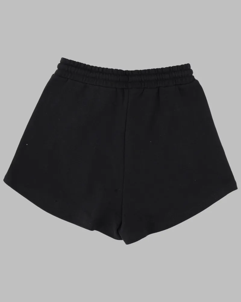 MSGM Cotton Fleece Shorts — Black Black