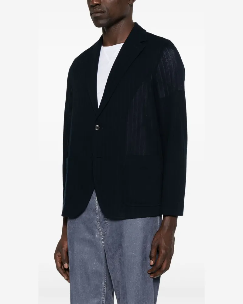 CIRCOLO 1901 Cotton Single-Breasted Jacket — Navy Navy