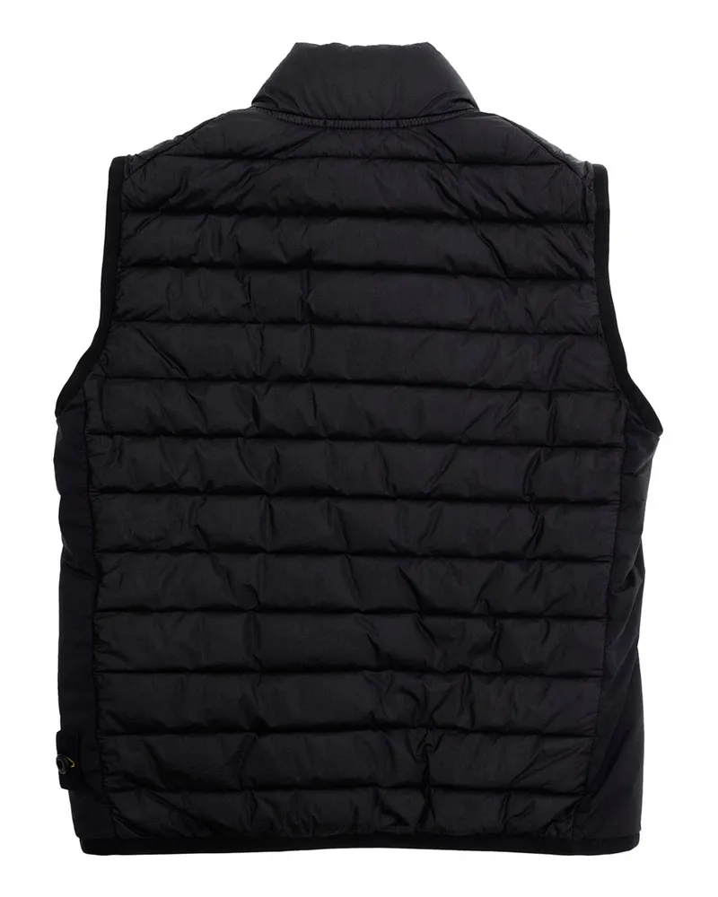 Stone Island Boys' Hooded Down Jacket Black Polyamide Padded Black