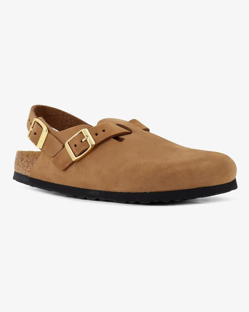 Birkenstock Women's Suede Sandals Tokio Hex Brown Suede-Leather Suede/leather Brown