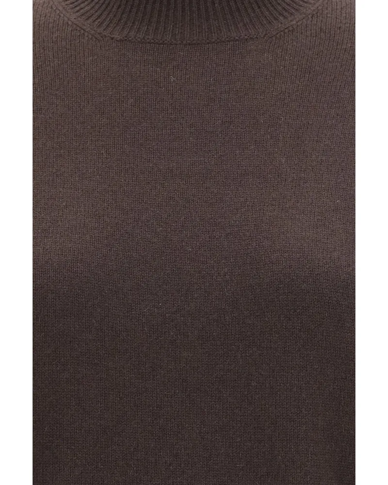 Brunello Cucinelli Women's Cashmere Turtleneck Sweater — Coffee (capra Hircus Brown