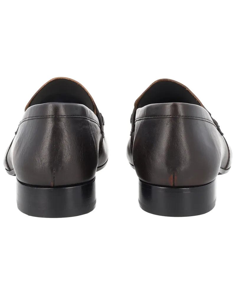 Dries van Noten Leather Loafer — Brown Brown