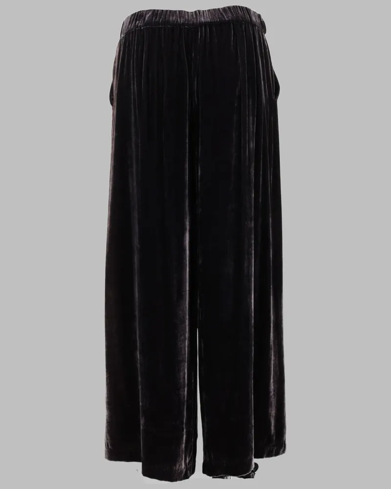 P.A.R.O.S.H. Viscose-Silk Trousers — Brown Brown