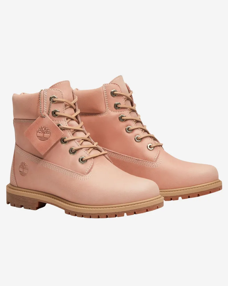 Timberland Women's Ankle Boots Leather Pink Pink