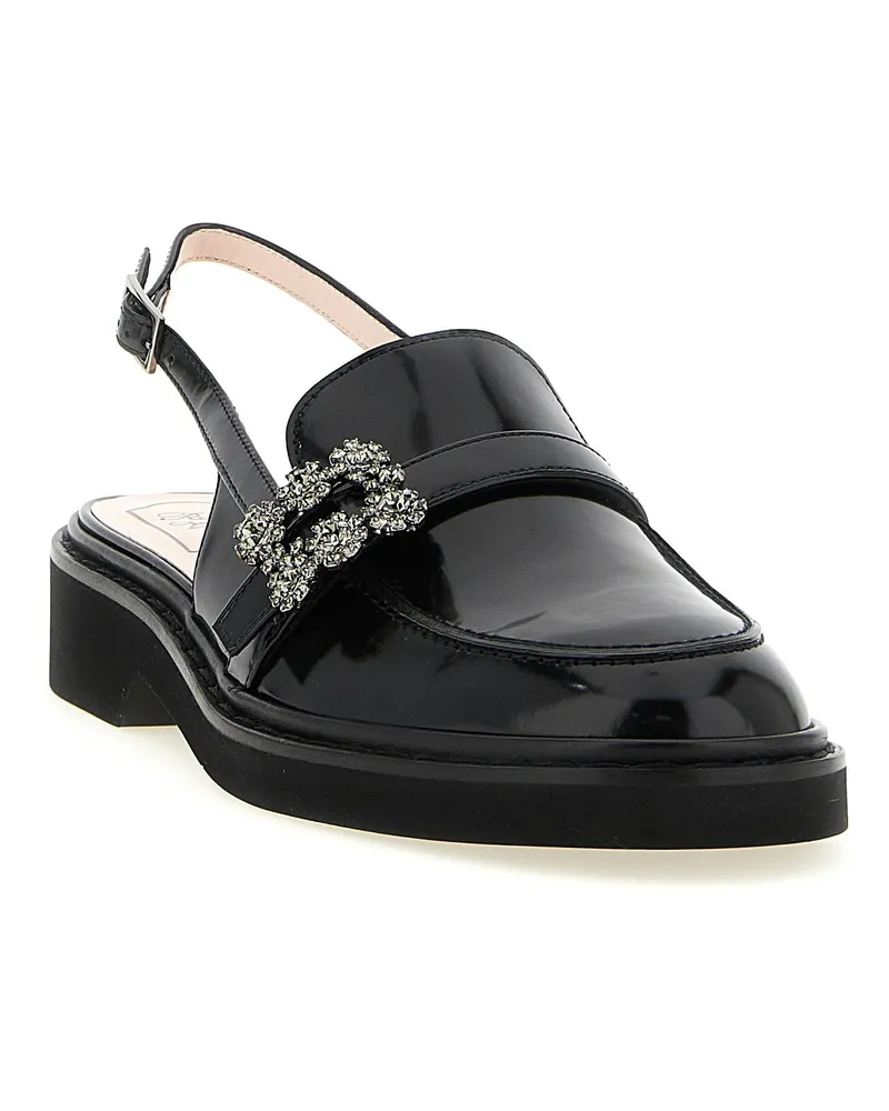 Roger Vivier Viv Rangers Slingback — Black Black