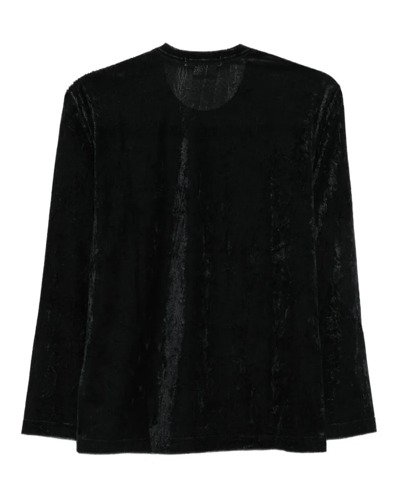 Comme des Garçons Crinkled Texture T-shirt — Black Black