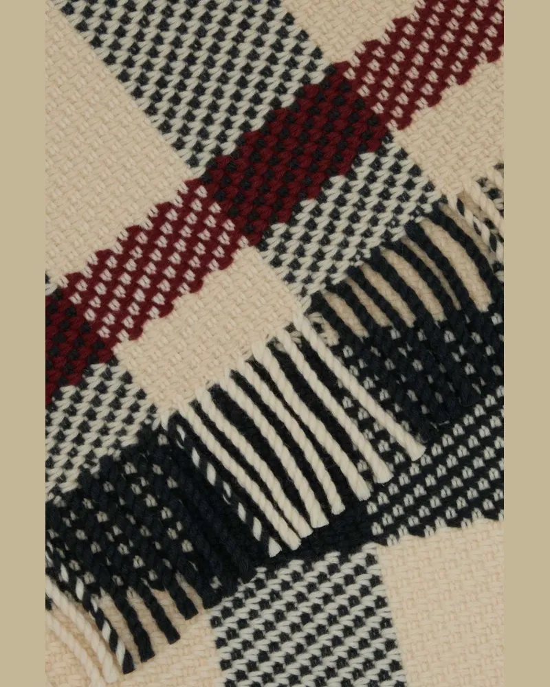 Burberry 8079240 A1450 Stone Exterior: Wool Sciarpe E Foulard Scarfs Beige