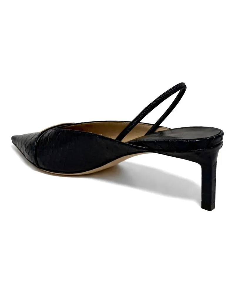 Tom Ford Women's Pumps Julienne Décolleté Blue Calfskin High Heel Shoes Black
