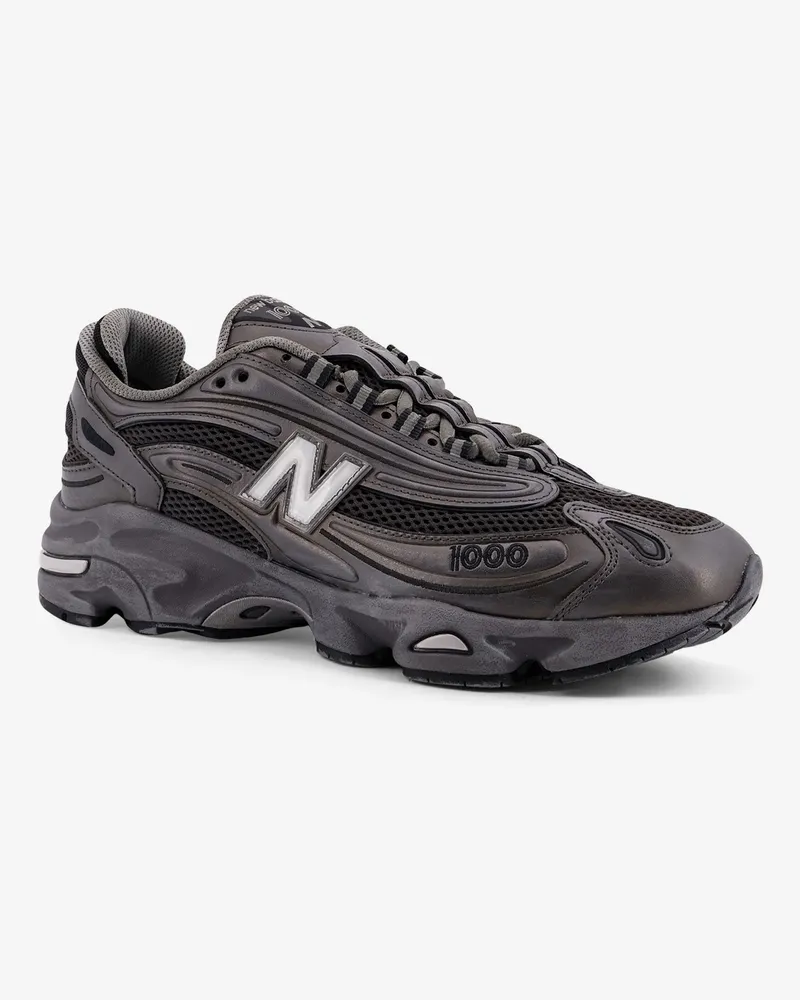 New Balance Men's Low-Top Mesh Sneakers Grey Poliestere Trainers Gray