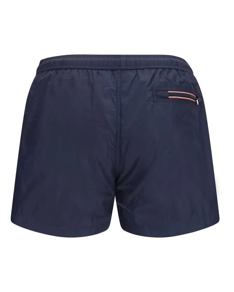 Moncler Men's Swim Shorts Logo Navy Polyamide Beachwear Sea Clothing Navy