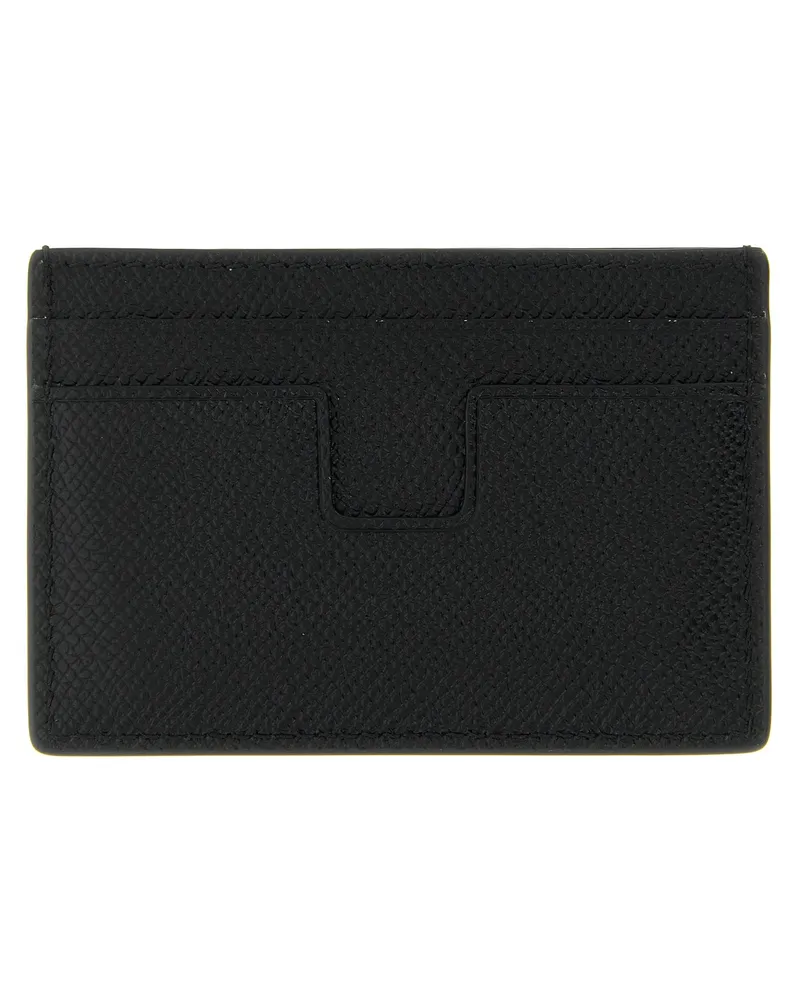 Tom Ford Men's Black Calfskin Cardholder Accessory Black