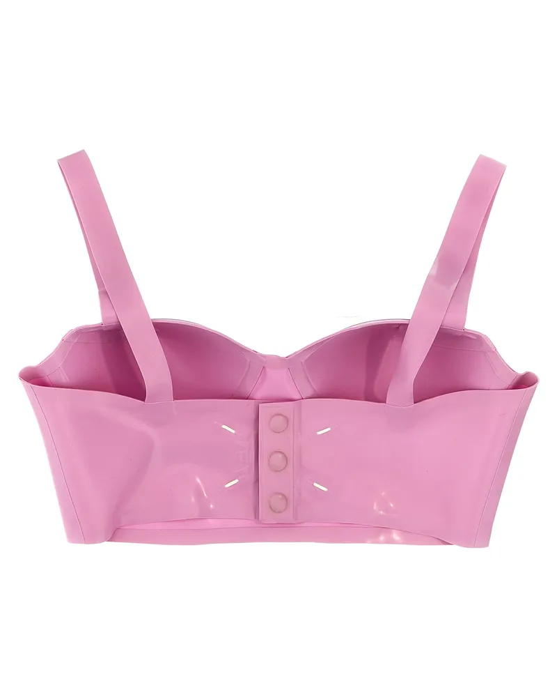 Maison Margiela Women's Multicolor Lurex Bra Clothing Pink