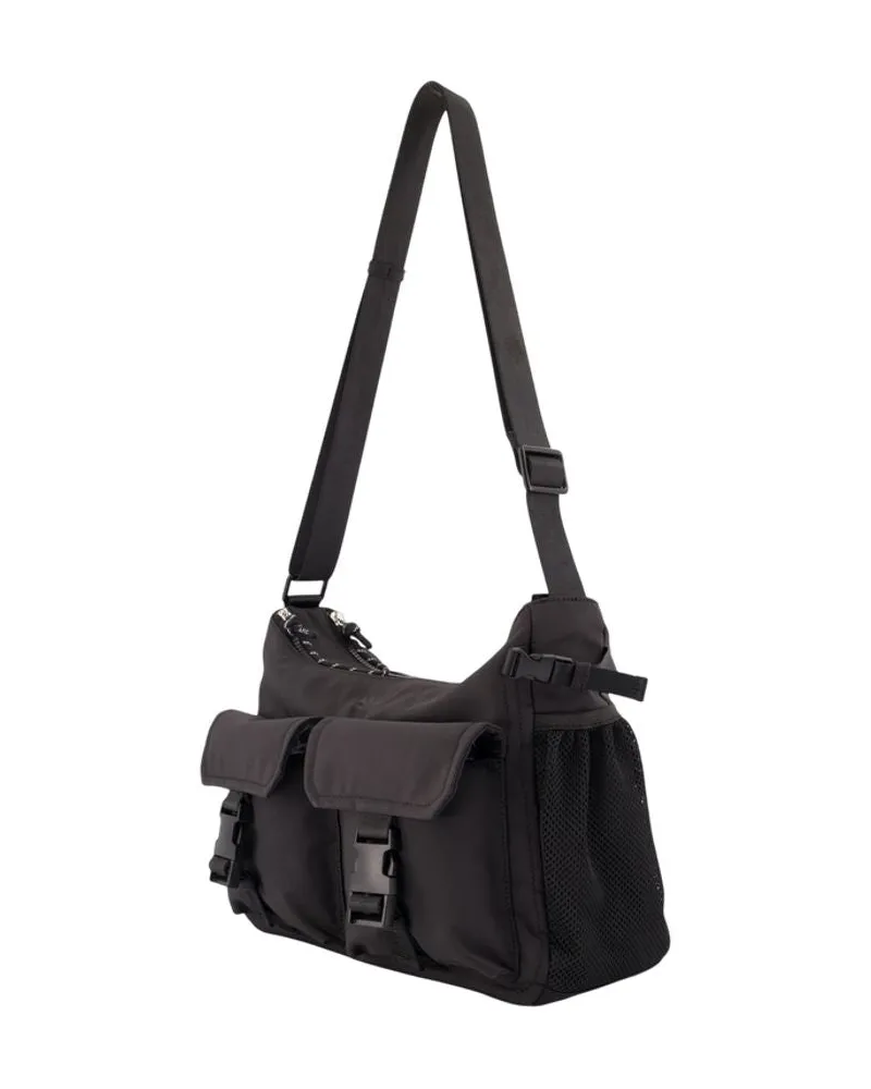 A.P.C. Men's Trek Crossbody -  Nylon Black Bags Crossbodies Black