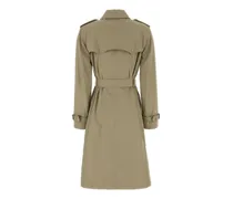 Gabardine Trench Coat — Beige