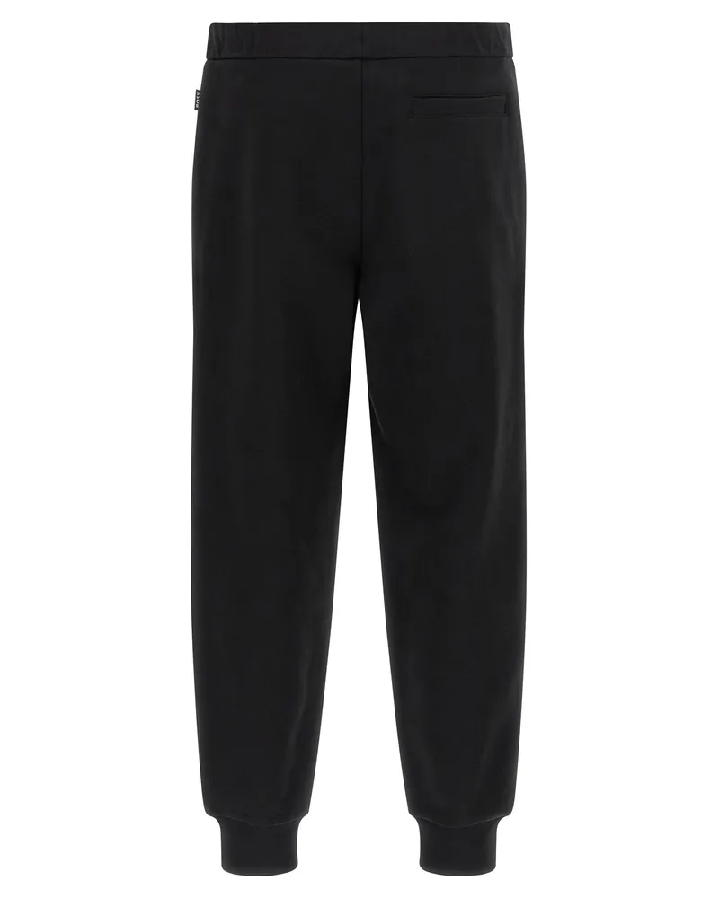 HUGO BOSS Striped Knit Insert Joggers — Black Black