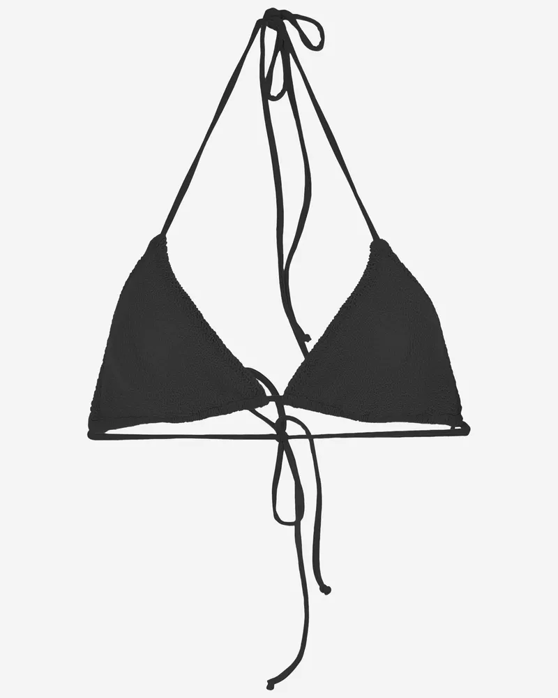 MC2 Saint Barth Women's Bikini Top Stretch Nylon Black Polyamide Swimwear Sea Clothing Black