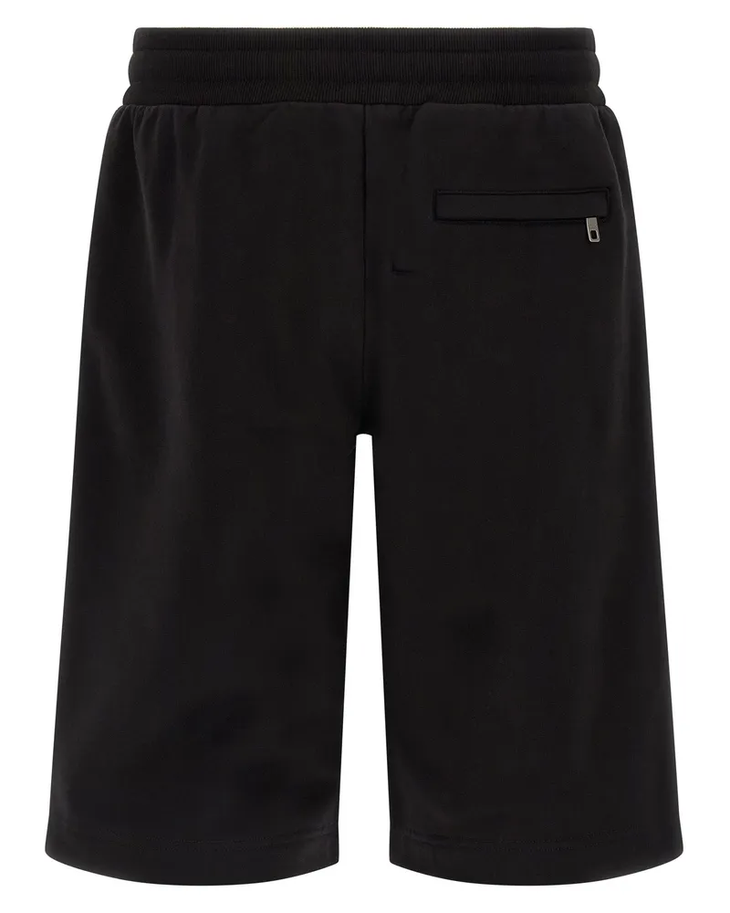 Dolce & Gabbana Men's Black Cotton Bermuda Shorts Black