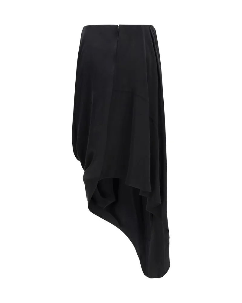 Maison Margiela Women's Black Copper Midi Skirt Black