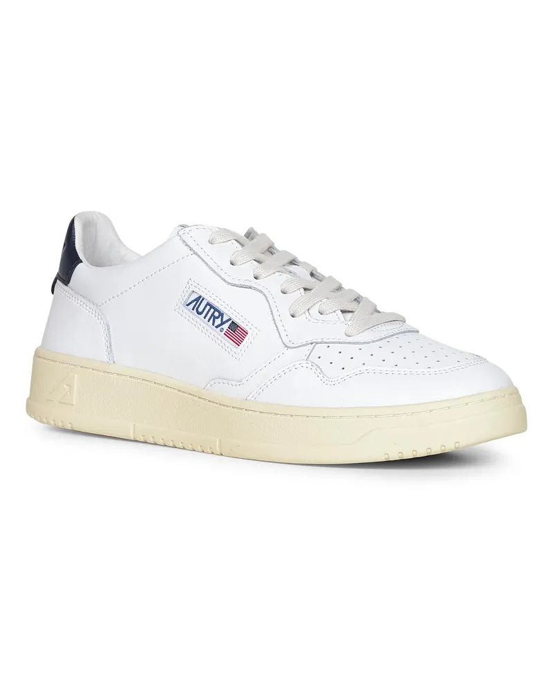 AUTRY Men's Leather Sneakers Medalist White Calf Trainers White