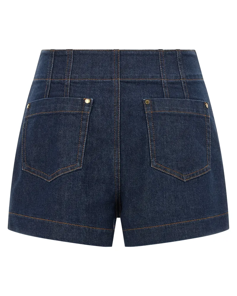 Zimmermann Women's Blue Cotton Bermuda Shorts Blue