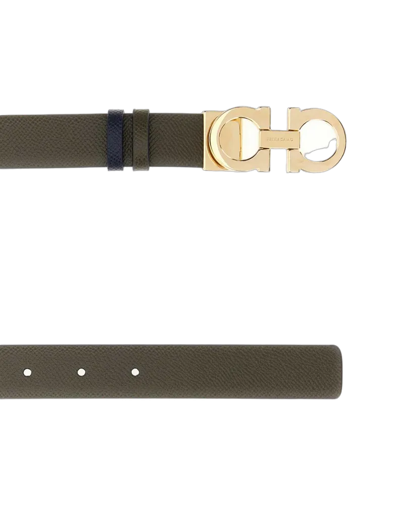 Ferragamo Newolivenewnavydkb Cinture Belt Green