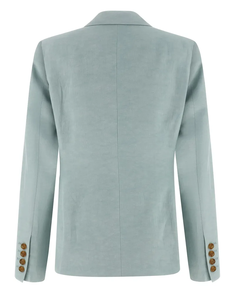 Blazé Milano Women's Blue Silk Blazer Clothing Blue