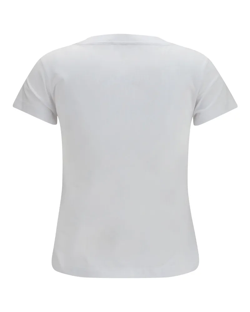 Ganni Women Tiger Cotton T-Shirt Bright White T-Shirts And Polos Bright