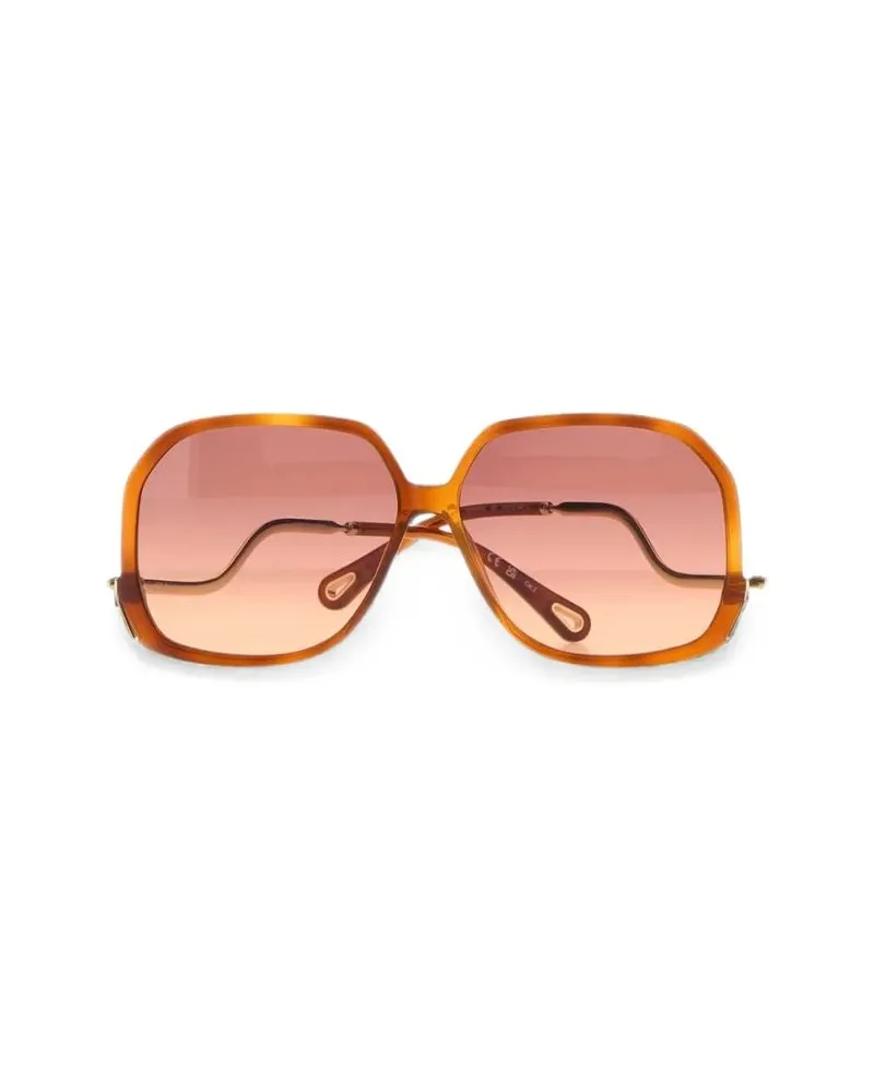 Chloé CH0404S001 Gradient Lens Sunglasses — Rust Havana Rust