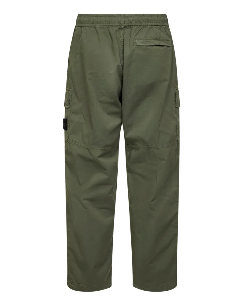 Stone Island Stretch Twill Cargo Pants — Green 