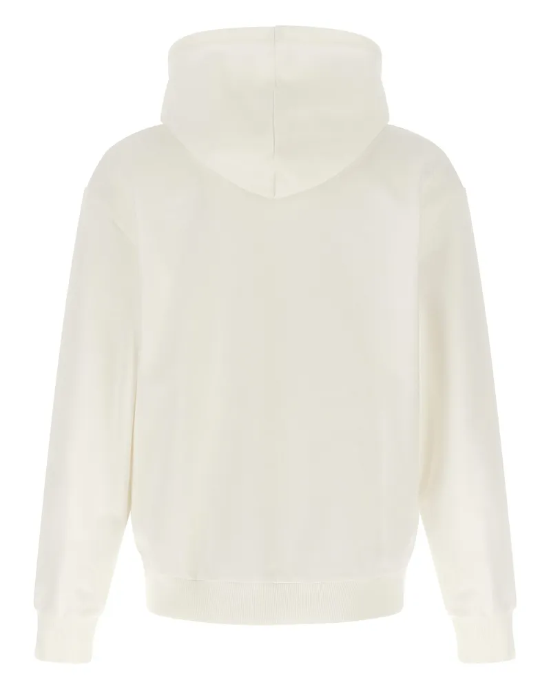 Lacoste Logo-Embroidered Cotton Blend Hoodie — cream Cream