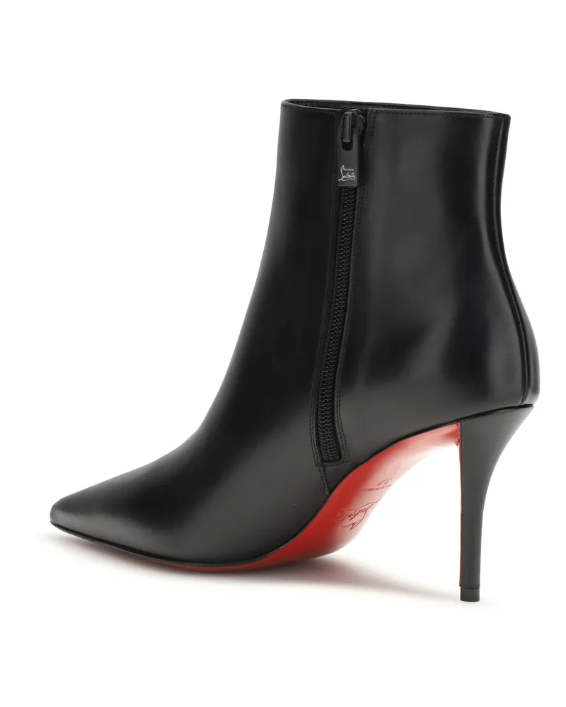 Christian Louboutin Women's Ankle Boots Miss Z Black Calfskin Calf Leather Black