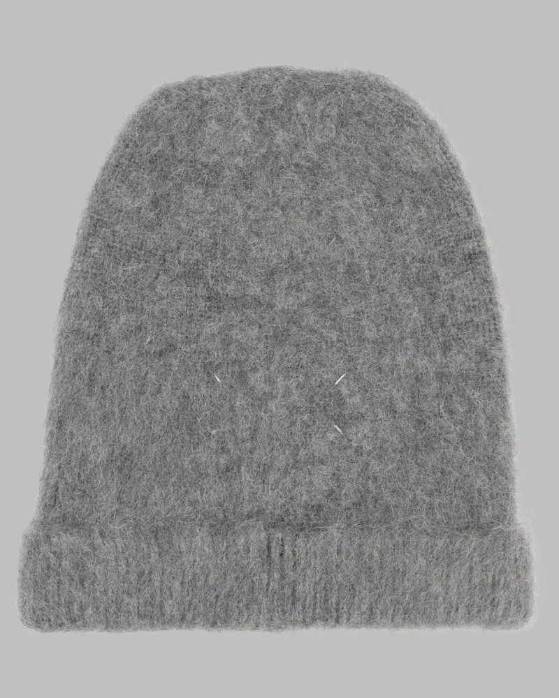 Maison Margiela Men's Beanie Wool And Alpaca Grey Hat Gray