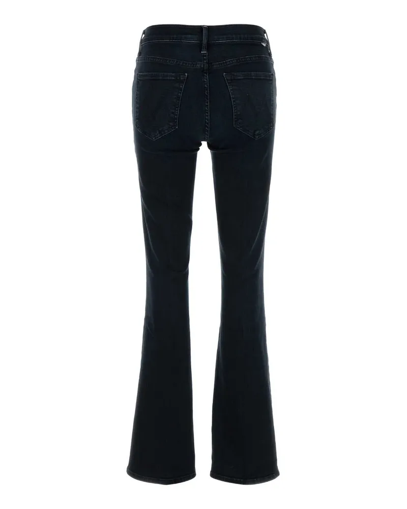 Mother Women's Midnight Blue Stretch Denim The Weekender Jeans Night Venice In Navy
