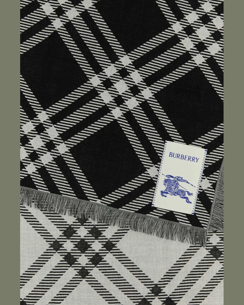 Burberry Bias Scarf — Black Black