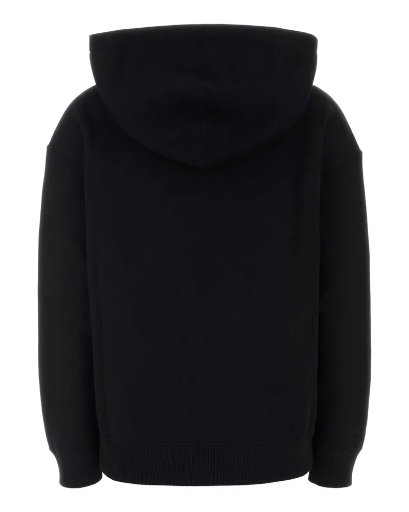 Jil Sander 001 Exterior: Cotton Felpe Sweater Black